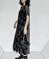 Crew Neck Mesh Dress